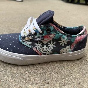 Vans Kids Navy Floral Sneakers